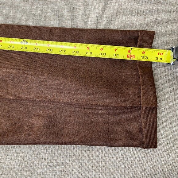 Tony Blake Pleated Dress Pants Men's 38 Brown High Rise Business Office - Picture 11 of 14
